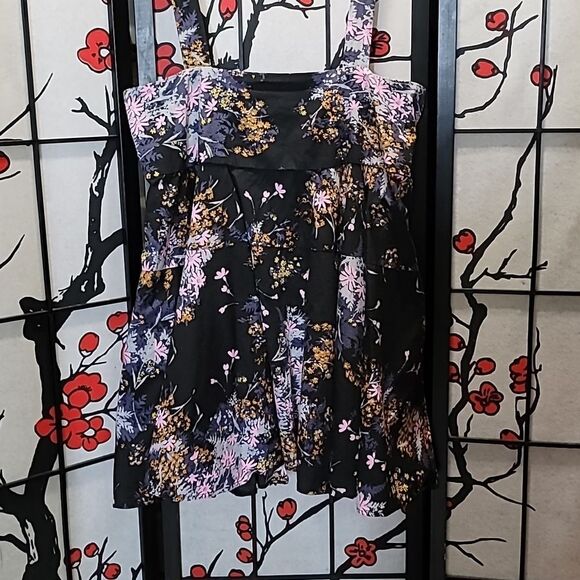 Free People Let The Sunshine In Print Cotton Dress - Picture 3 of 10